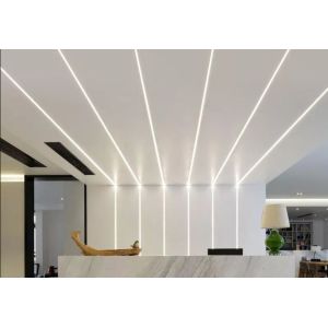 China LED Plasterboard Profile For Ceiling Light Bar Lighting Black Strips Channel Recessed Drywall Plaster Gypsum on sale