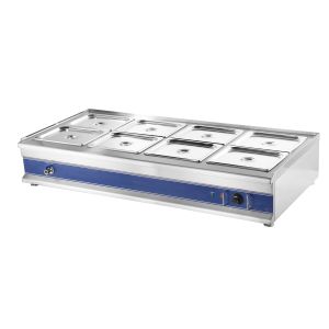 1.8KW Stainless Steel Countertop Bain Marie Warmer Auto Temperature Control