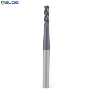 CNC TiAN Coated Carbide End Mill For Customized Stainless Steel And Copper Alloy