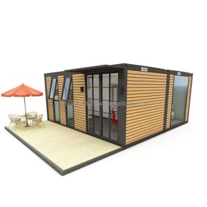 China 20ft or 40ft Portable Tiny Home Prefabricated Light Steel Villa Modular Prefab Houses with Galvanized Steel Square Tubes on sale