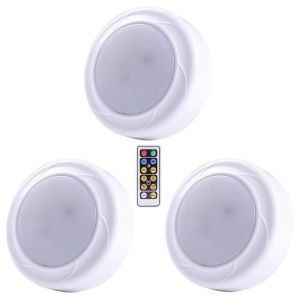 Warm White white ultra thin Wireless led puck light