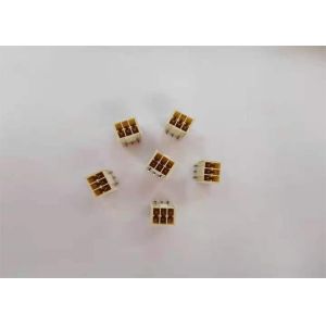 2.54mm Wafer 2*3P SMT W/T Latch Wire To Board Connector W/O Cut Brass