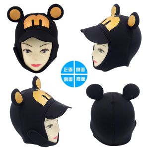 Custom Logo 3mm Neoprene Thermal Scuba Diving Hood With Velcro