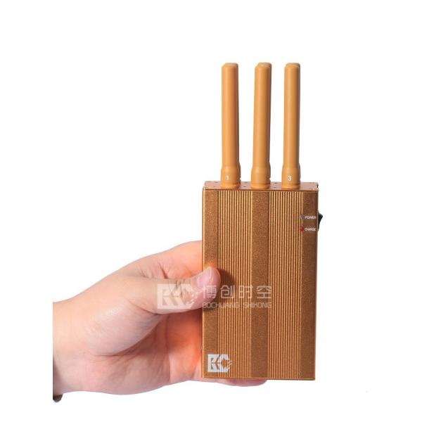 Quality Golden handheld GPS Signal Jammer vehicle Beidou GPS vehicle positioning tracking signal shielding WiFi Signal Jammer wholesale