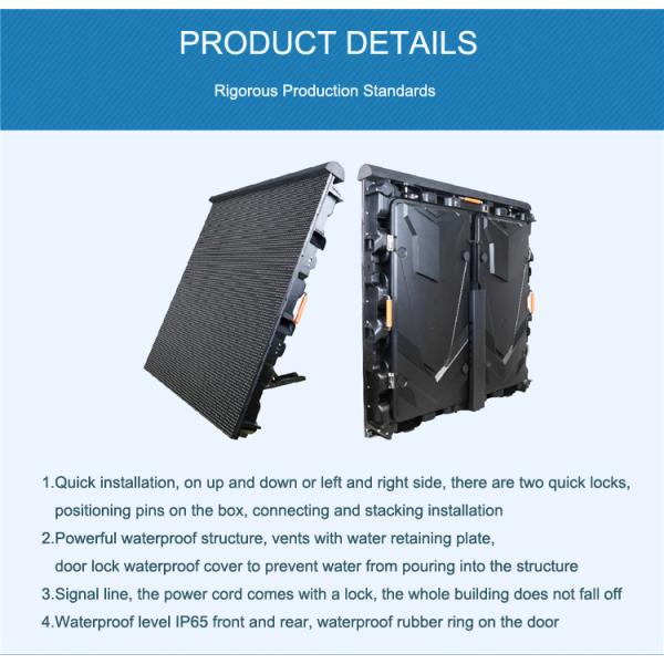 Led Perimeter Screen Display Outdoor Advertising P8 P10 1920Hz Anti Collision