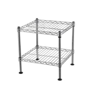 China 2 Tier 12” Deep Chrome Light Duty Home Kitchen Wire Shelving Units With NSF Certification on sale