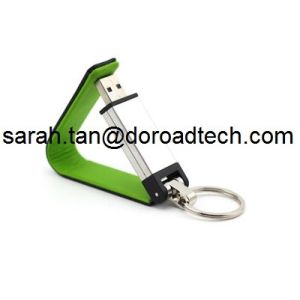 Competitive Leather USB Flash Drive USB Disk, High Quality Free Logo Leather USB