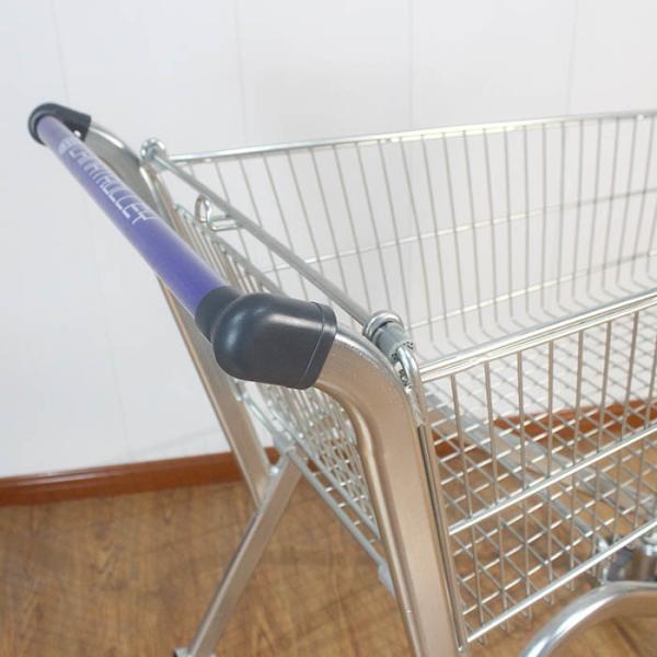 Classical Style 90L Round Corner Promotional European Chair Grocery Shopping Trolley