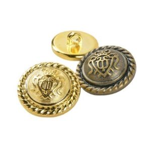 Factory wholesale high quality metal buttons hand stitched button windbreaker