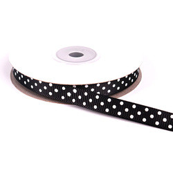high quality for gift promotion colorful polka dot printed polyester grosgrain