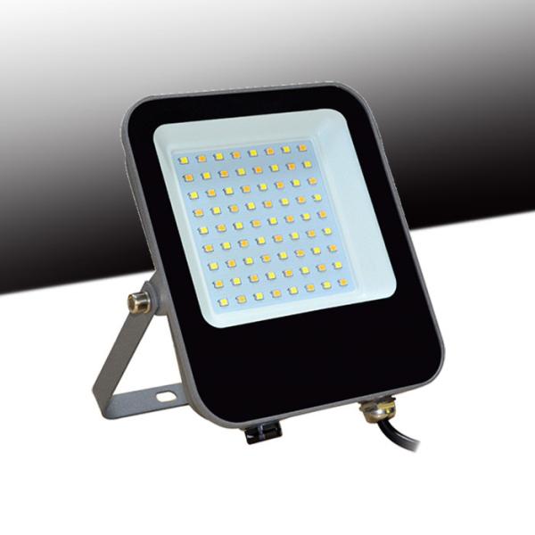 ODM Dustproof Dimmable Slim LED Flood Lights PIR Sensor With Tri-Colored Grey