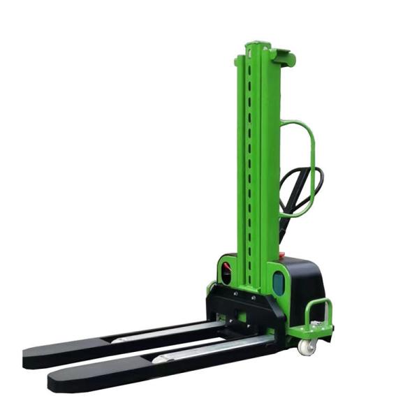 Quality 0.5t 1t 1.5t Portable Cargo Load Unload Self Lifting Electric Stacker wholesale