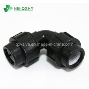 Blue Color Pipe Connection Plastic Tee Made of 100% Material PP Compression
