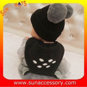 AK17022 Sun Accessory customized wholesale baby kids knitted beanie caps and
