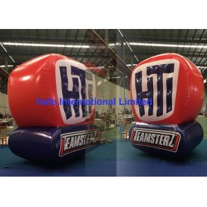 Customize 3m Led Helium Balloons Branding Logo With Blue And Red Color