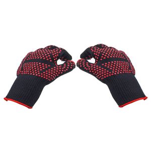 932 °F Heat Resistant BBQ Gloves Aramid Fiber Material For Protecting Hands