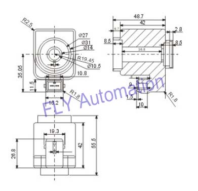 Customized Heavy Duty Electromagnetic Induction Coil 12VDC