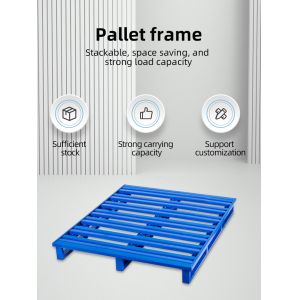 Warehouse Wire Mesh Steel Pallet Stackable Heavy Duty Foldable Mesh Box Pallet