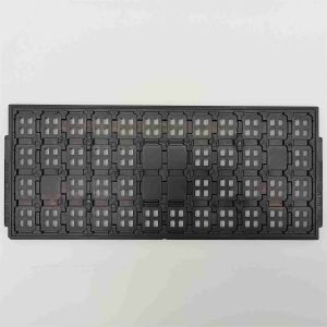 4x12 Matrix MPPO Material Black JEDEC Tray For Electronic Parts