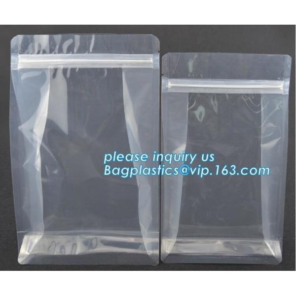 Quality Flexible food Packaging 8 sides sealed flat bottom gusset bag, Professional Production Plastic For Medication Zip lockkk Zip wholesale