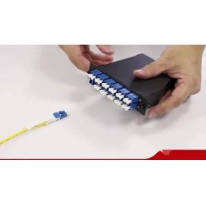 12 Fibers MTP-LC Duplex Cassette with Zirconia Ceramic Sleeves and Aluminium