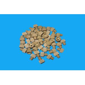 High Pressure Injection Plastic Parts Flangeless PEEK Fittings Anticorrosive