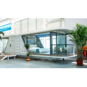 Modular Steel Structure Capsule House Chinese Design Waterproof Feature for
