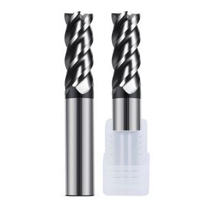 Cnc Machining 4 Flutes End Mill AlTiN Mold End Mill Bits For Steel