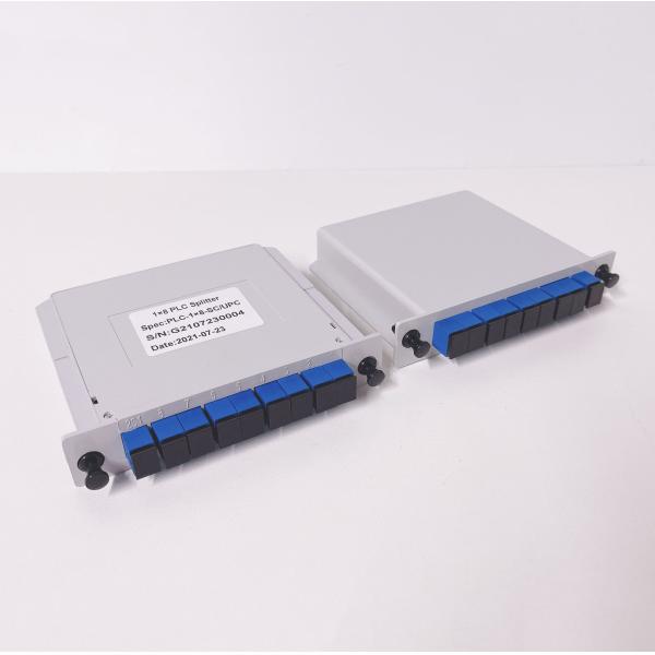 Single Mode SM G657A 1x8 PLC Fiber Optic Splitter with Low Insertion Loss and