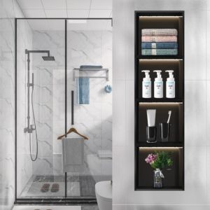 Cheap 4 Tiers 304 Stainless Steel Niche Recessed Shelf In Shower Wall for sale