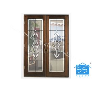 Cheap Building Opaque Glass Patterns , Brass / Nickel / Patina Textured Glass Patterns for sale