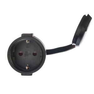 EU 2 Poles Socket Female End Type Oxygen Free Bared Stranded Copper Conductor