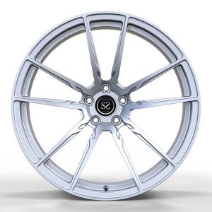 Matt Silver Forged Monoblock Rims 5x112 21x9.5j Bronze Stain