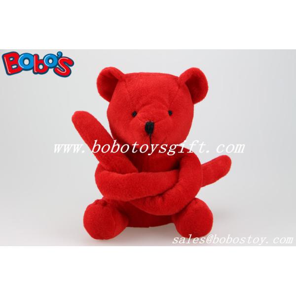 Quality New Design Red Long Arm Plush Teddy Bear Toy wholesale