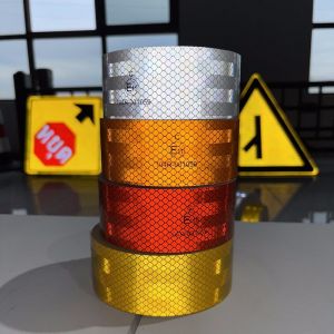 PET Prismatic 2''X150ft ECE 104r Reflective Tape For Trucks Vehicles