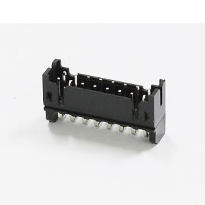 Right Angle Type Board To Wire Connector Black 2.0 Pitch Sn Plated ROHS board to