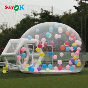 Sayok Portable Inflatable Bubble House Tent Clear Bubble House Customized Logo