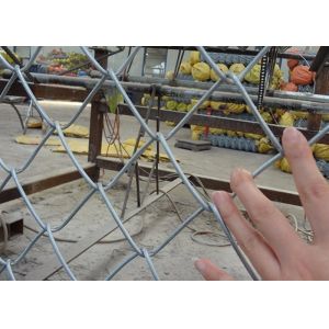 Q195 Portable 2.5mm Thicks Chain Link Fence 2x2 Colored Galvanized PVC Coated