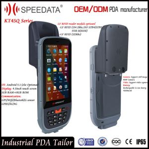 Hand held LF RFID Reader Writer with 125Khz Modules and Symbol Barcode Scanner