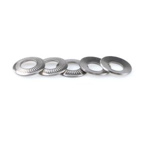 Self Locking Conical Spring Washers Knurling Disc Spring Washer