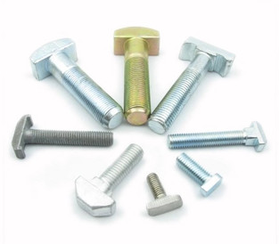 ASTM A307 Carbon Steel Half Thread M8 T Head Hex Flange Bolts With Square Neck