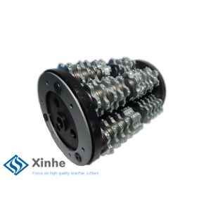 12 Spike Carbide Flail Cutters 46-55 HRC Hardness For Agressive Scarifying