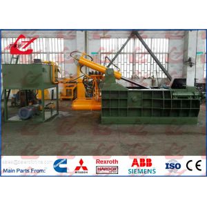 Small / Medium Production Scrap Metal Baler Steel Compactor Easy Hand Valve