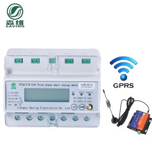 1kg 4 Wires Din Rail 3 Phase Energy Meter Wireless Wifi Lorawan Electricity 55C