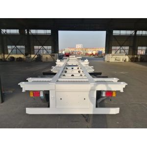 2 Axle Container Skeleton Heavy Duty Semi Trailers With Led Light