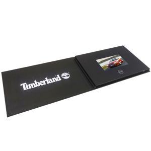 Automotive Industrial LCD Video Brochure Card With Rechargeable Battery
