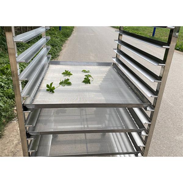 Customized 15 Layer Stainless Steel Rack Trolley Food Dehydrator Tray