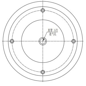 Height 220mm Triple Convoluted Air Bags Replace Firestone W01R584064 W01-R58