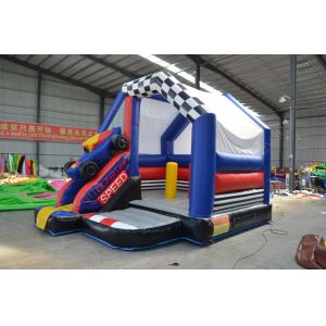 Customized Color 18ft Module Castle Inflatable Wet Dry Slide for Children PVC