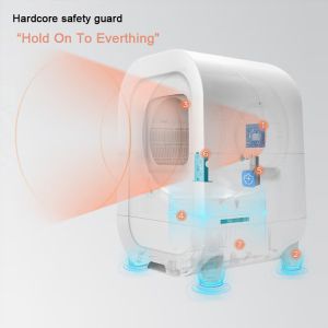 16L Automatic Cat Litter Toilet with Deodorizer and APP Control G.W./N.W. 16.8